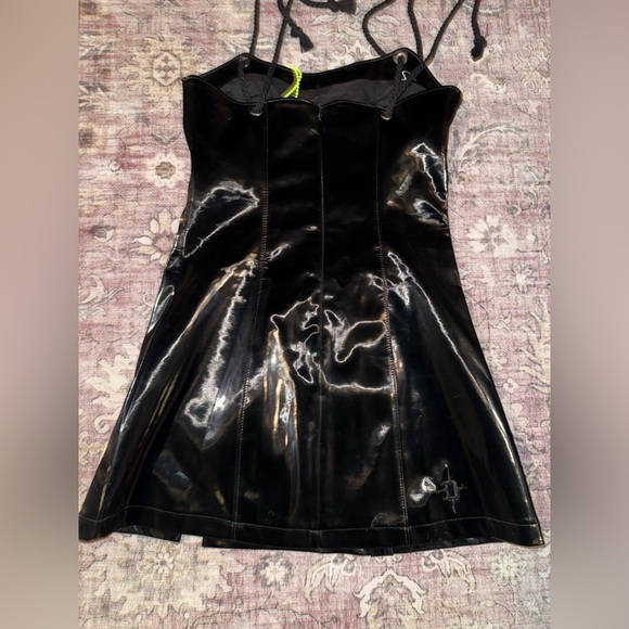Dolls Kill Darker Wavs Black Ambient O-Ring Mini Dress - Picture 4 of 6